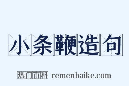 小条鞭造句是什么意思的图片